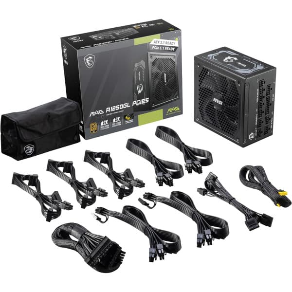 MSI MAG A1250GL PCIE5 80PLUS Gold 1250W 2