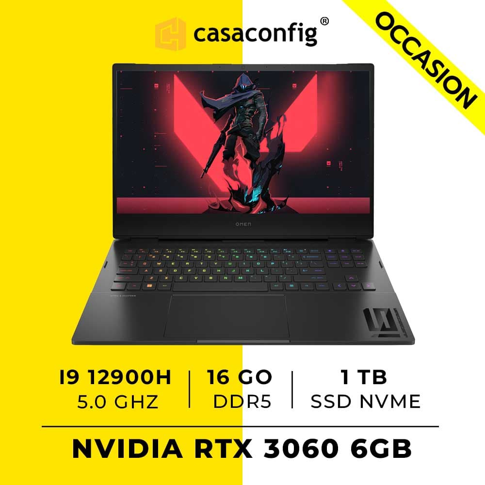 HP OMEN 16| I9 12900H| 16GO DDR5 1TB SSD| RTX 3060 OCCASION