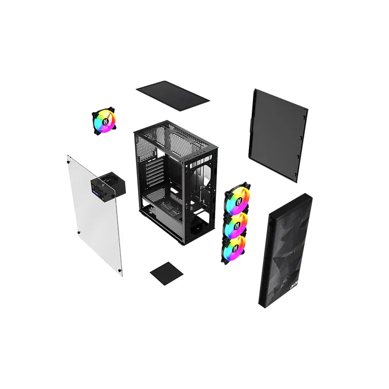 NOVA VANDAL V2 Noir + NOVA 550W BRONZE 80+ 3