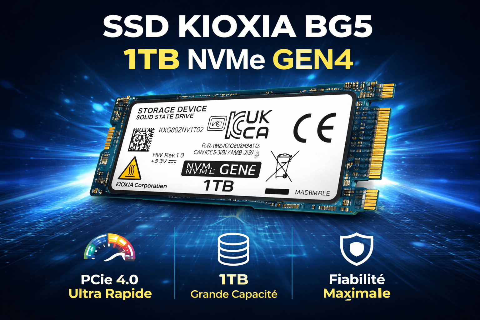SSD KIOXIA 1TB NVMe Tray 2
