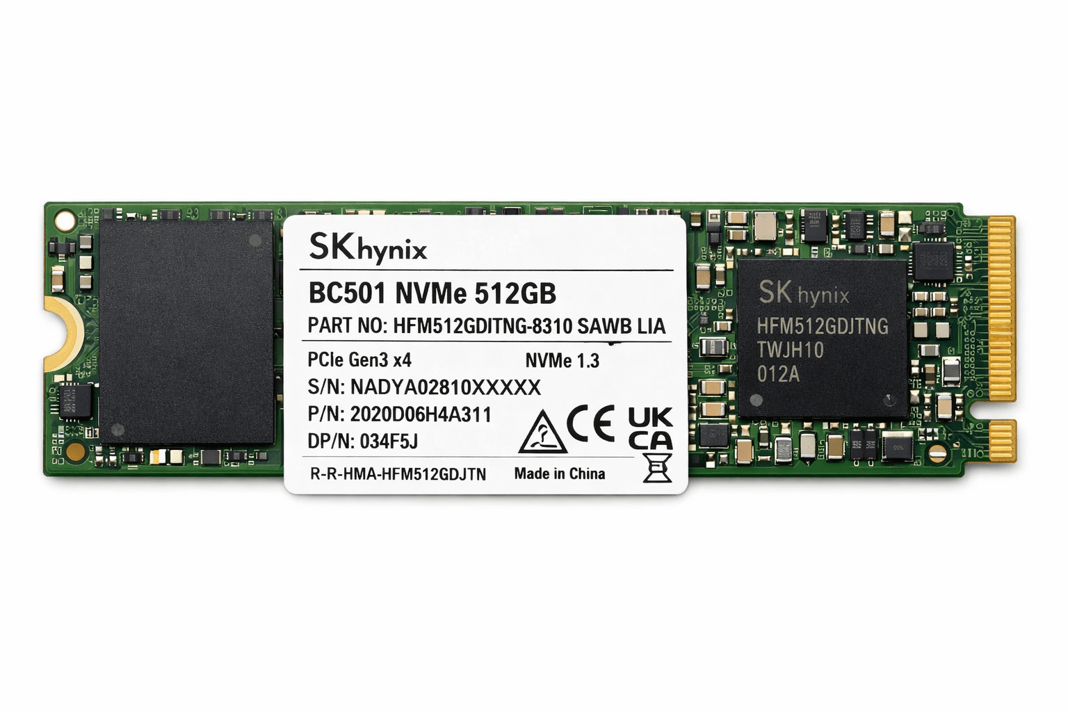 SSD NVMe 512GB | SK hynix / Samsung / Intel | Tray 3